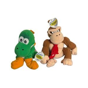 Nintendo 64 BD&A Plush Lot Yoshi Donkey Kong NWT Vintage Collectible Tags Bundle